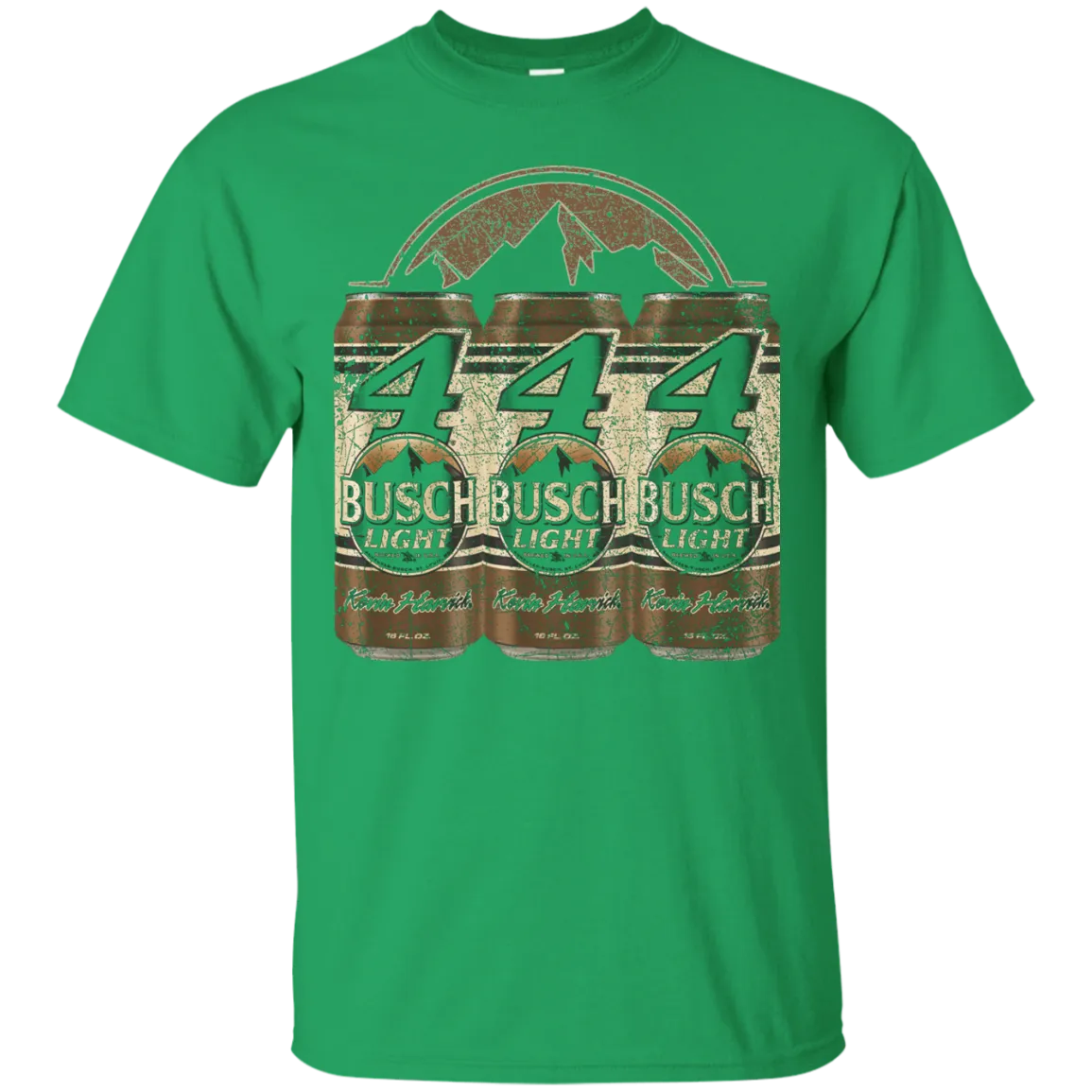 Busch Light Beer T-Shirt Custom Designed Color Worn Label Pattern