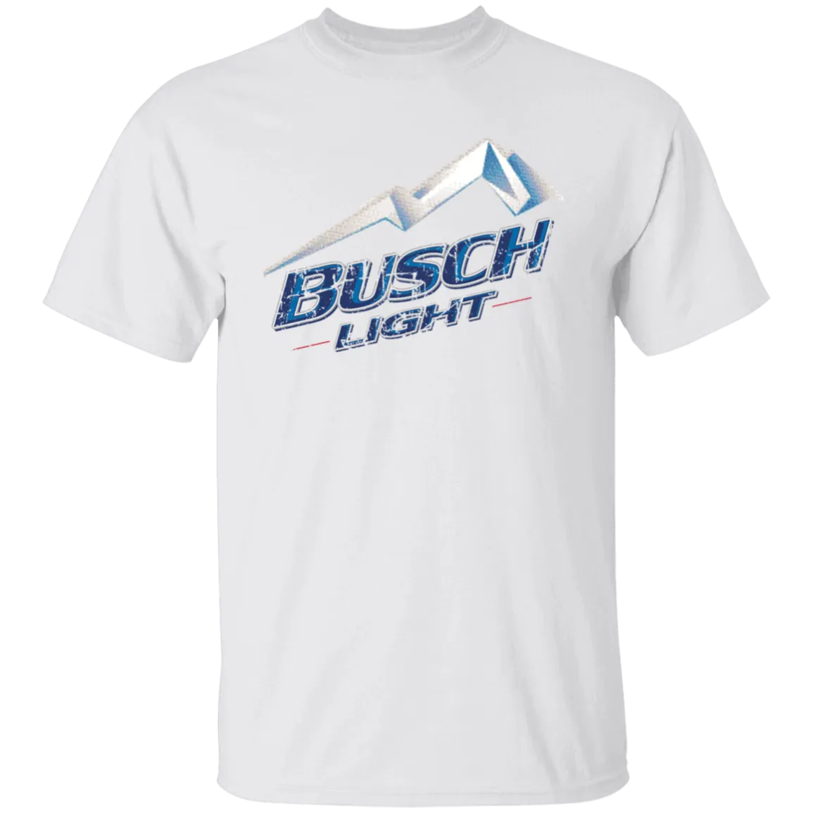 Busch Light Beer T-Shirt Custom Designed Color Worn Label Pattern