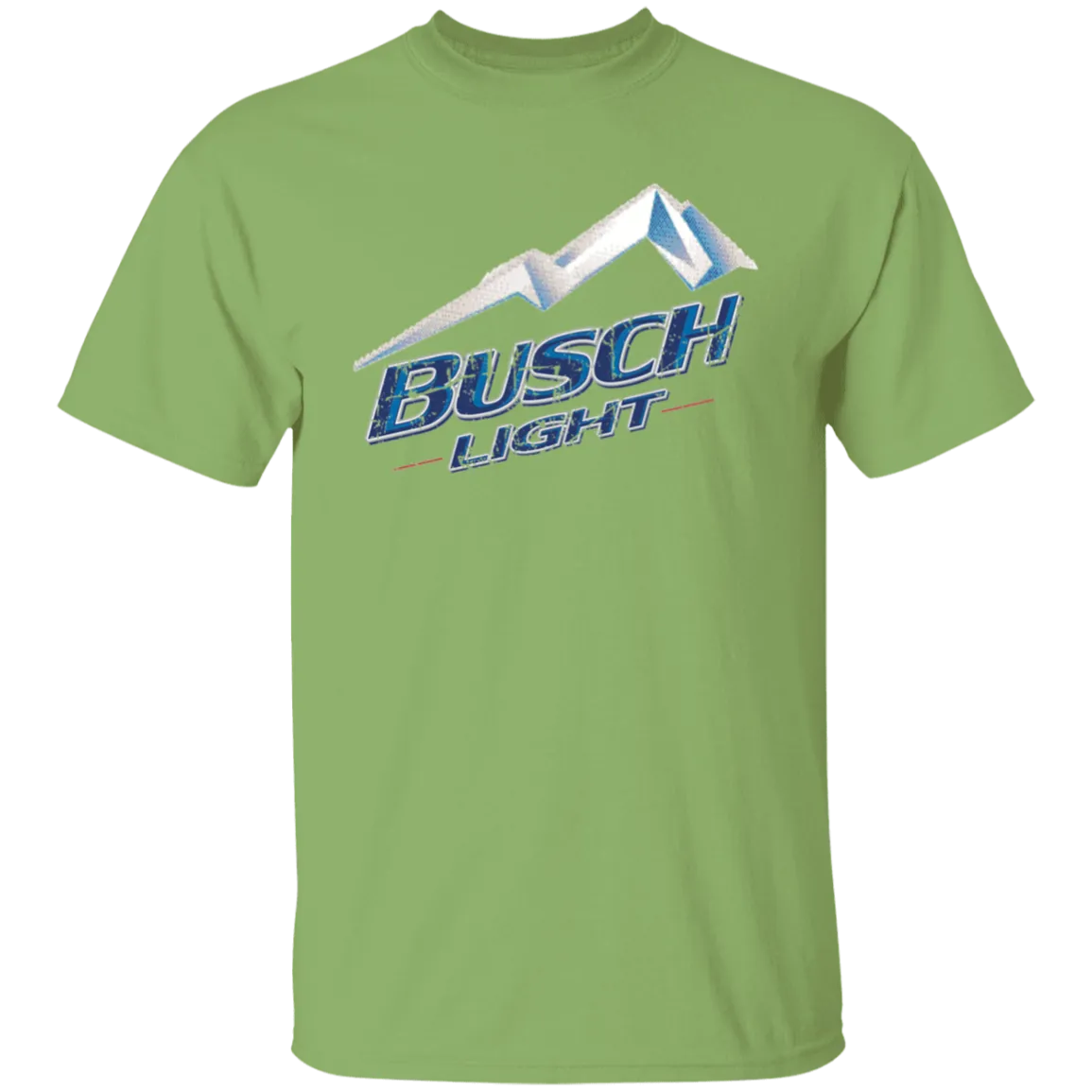 Busch Light Beer T-Shirt Custom Designed Color Worn Label Pattern