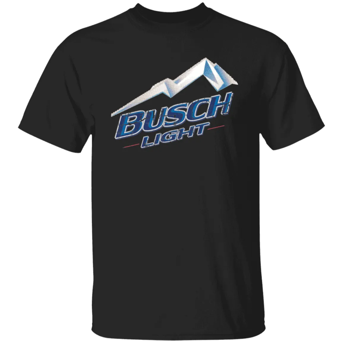 Busch Light Beer T-Shirt Custom Designed Color Worn Label Pattern