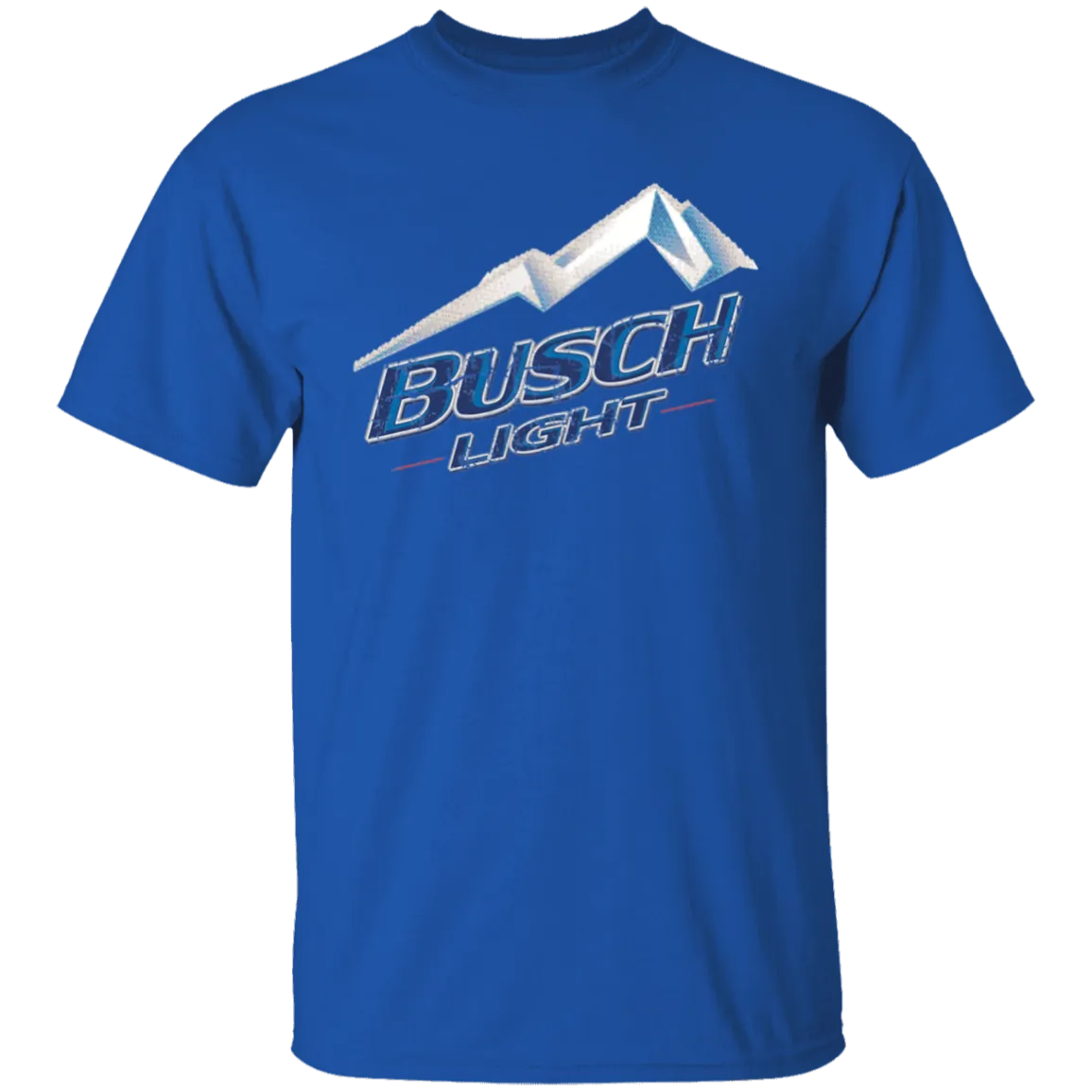 Busch Light Beer T-Shirt Custom Designed Color Worn Label Pattern