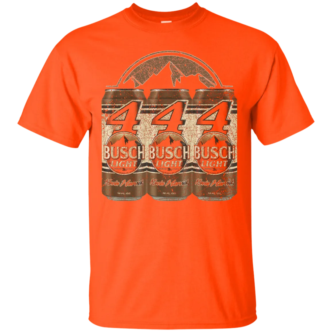 Busch Light Beer T-Shirt Custom Designed Color Worn Label Pattern