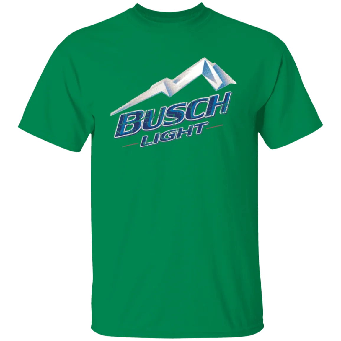Busch Light Beer T-Shirt Custom Designed Color Worn Label Pattern