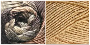 BUTTERSCOTCH   AUTUMN LEAVES - Falling Leaves Scarf YARN KIT