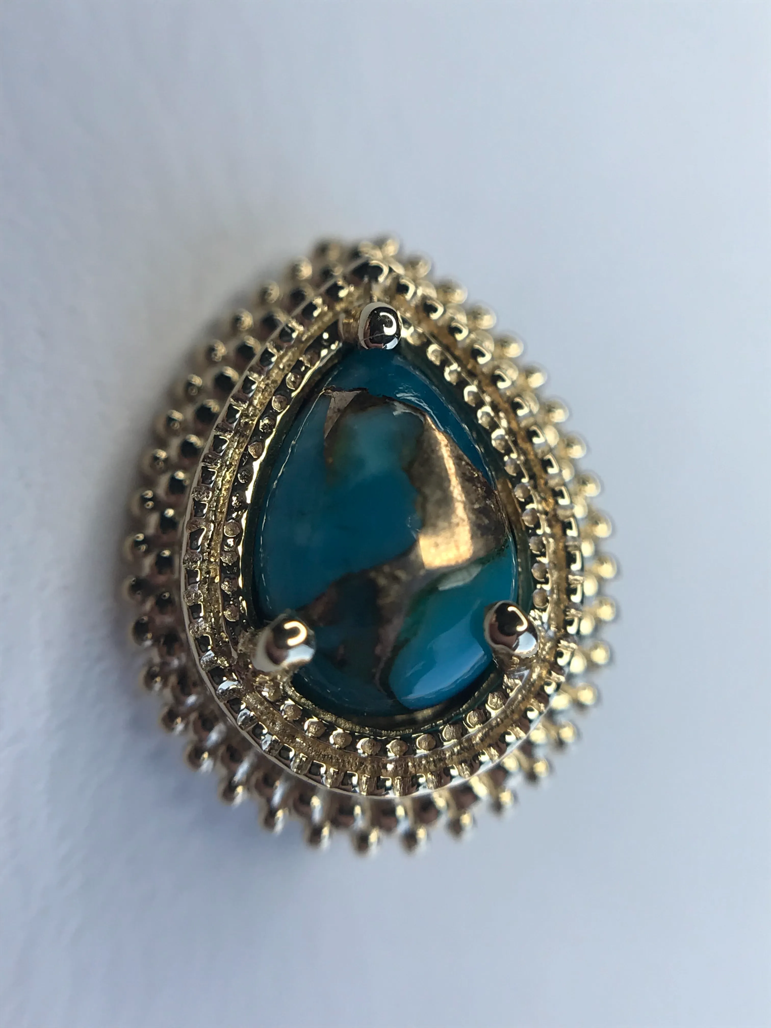 BVLA - Afghan pear with copper turquoise pear