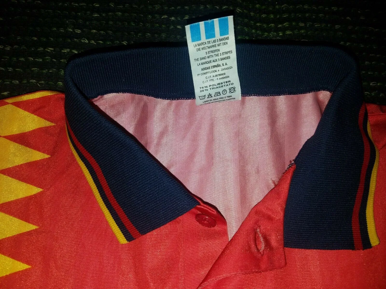 Caminero Spain 1994 MATCH WORN Jersey Shirt Camiseta Espana L