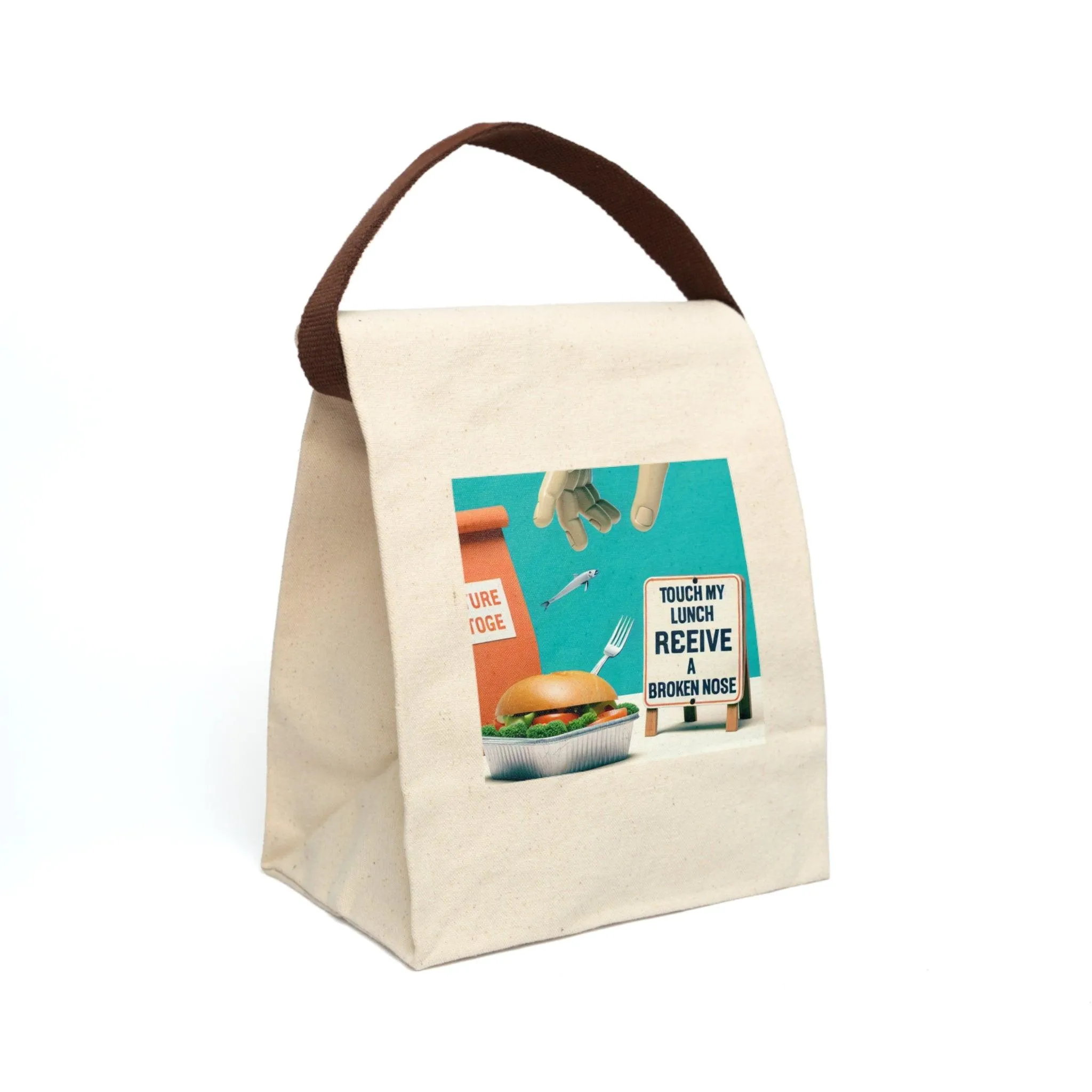 Canvas Lunch Bag with Strap