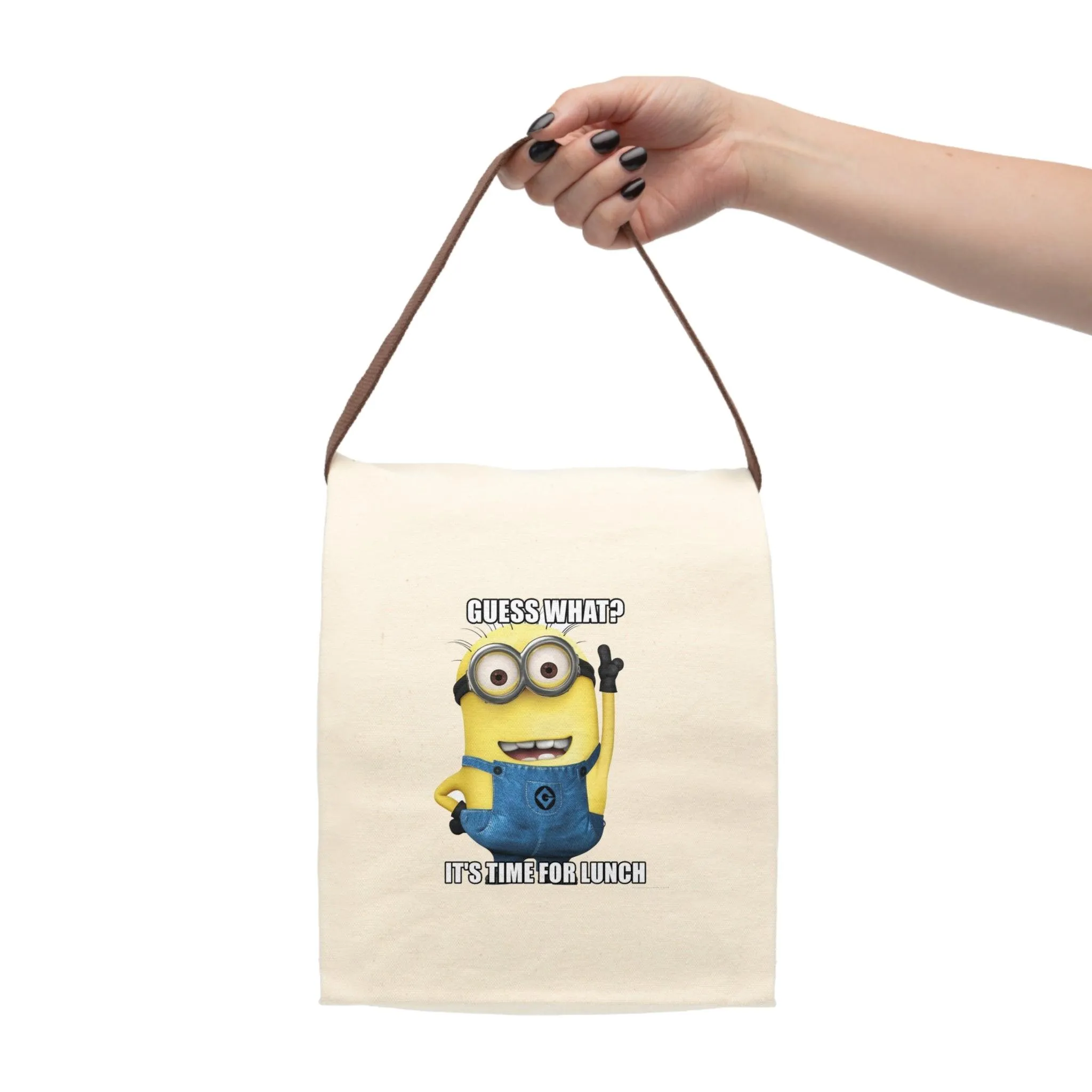 Canvas Lunch Bag with Strap