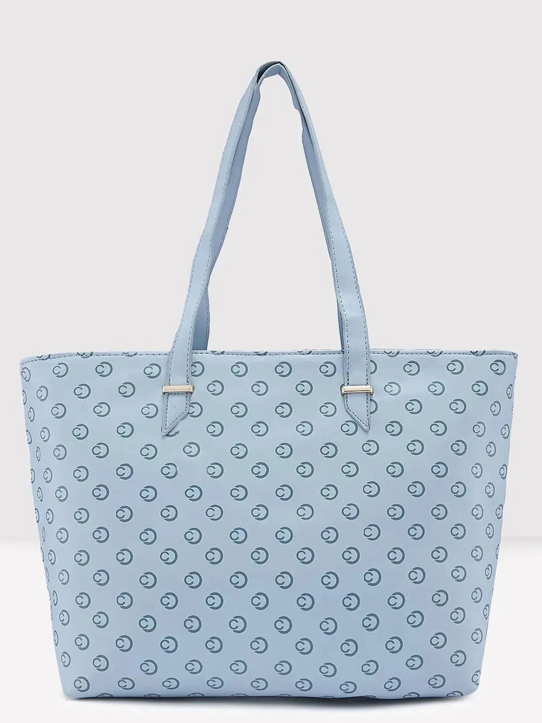 Caprese Freya Large Soft Blue Tote Bag