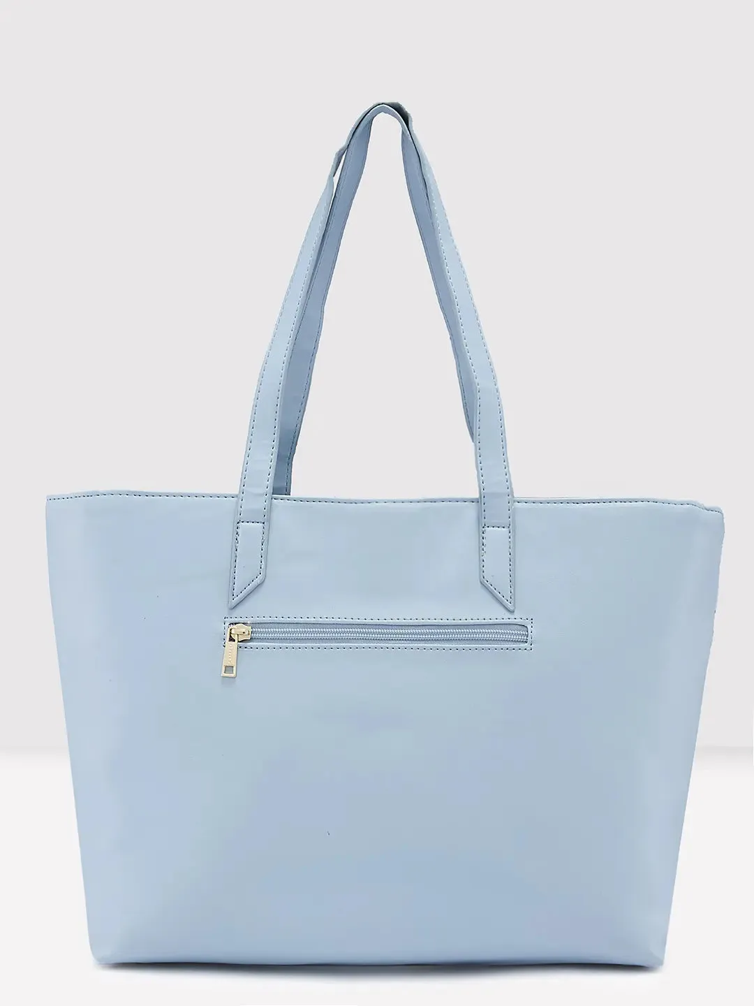 Caprese Freya Large Soft Blue Tote Bag