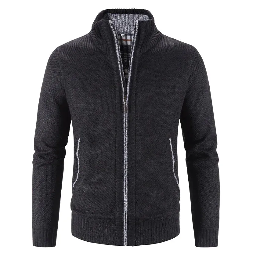 Cardigan Masculino Casual Crochet