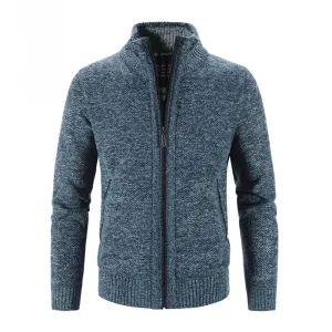 Cardigan Masculino Casual Crochet