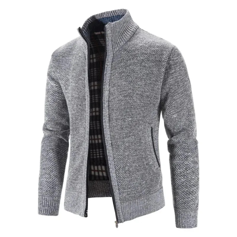Cardigan Masculino Casual Crochet