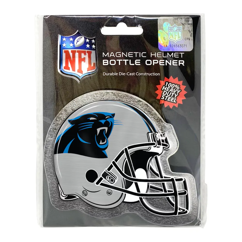 Carolina Panthers NFL Helmet Bottle Opener