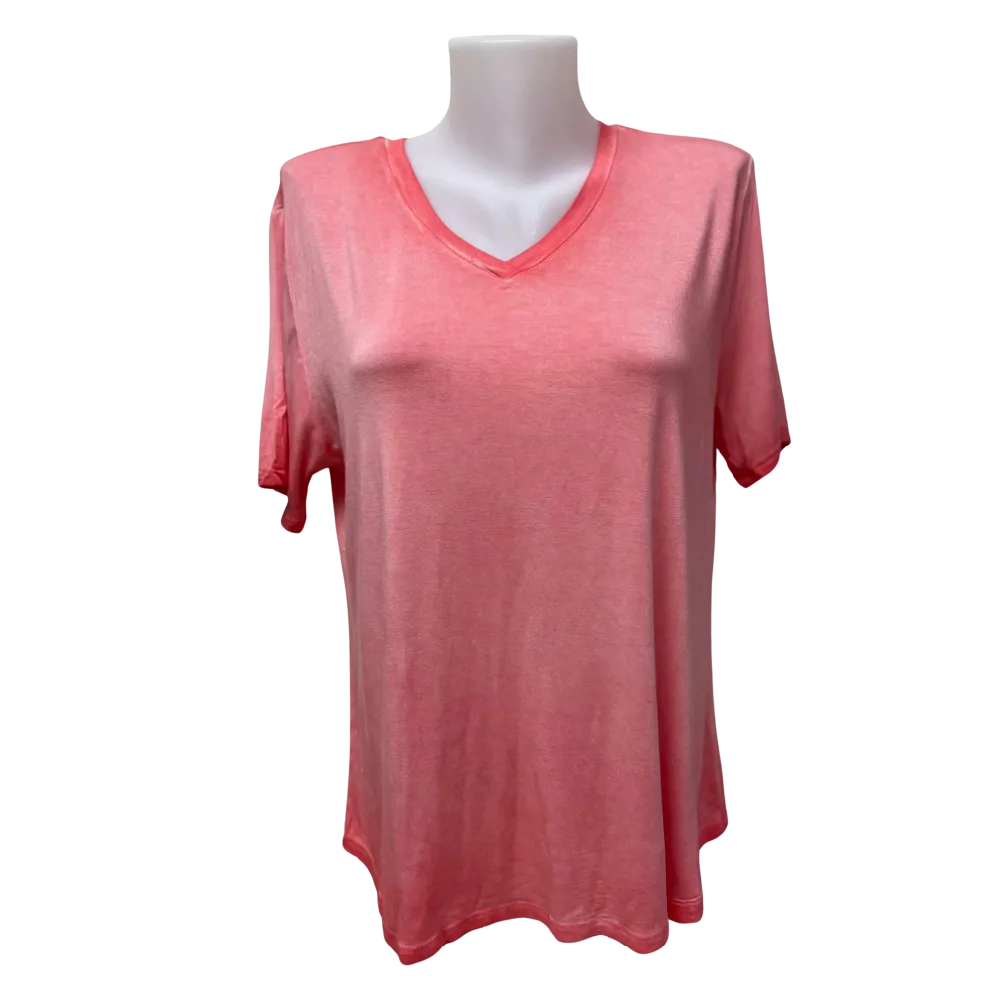Carre Noir Top Coral