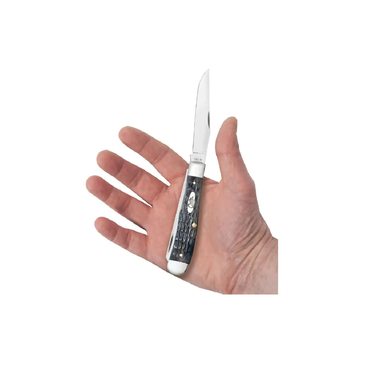 CASE KNIVES POCKET WORN CRANDALL JIG GRAY BONE TRAPPER