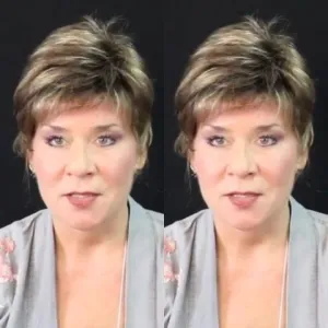 Casual brown gold short wig