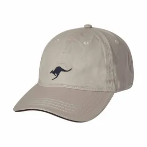 Casual Cap Single Kangaroo Stone