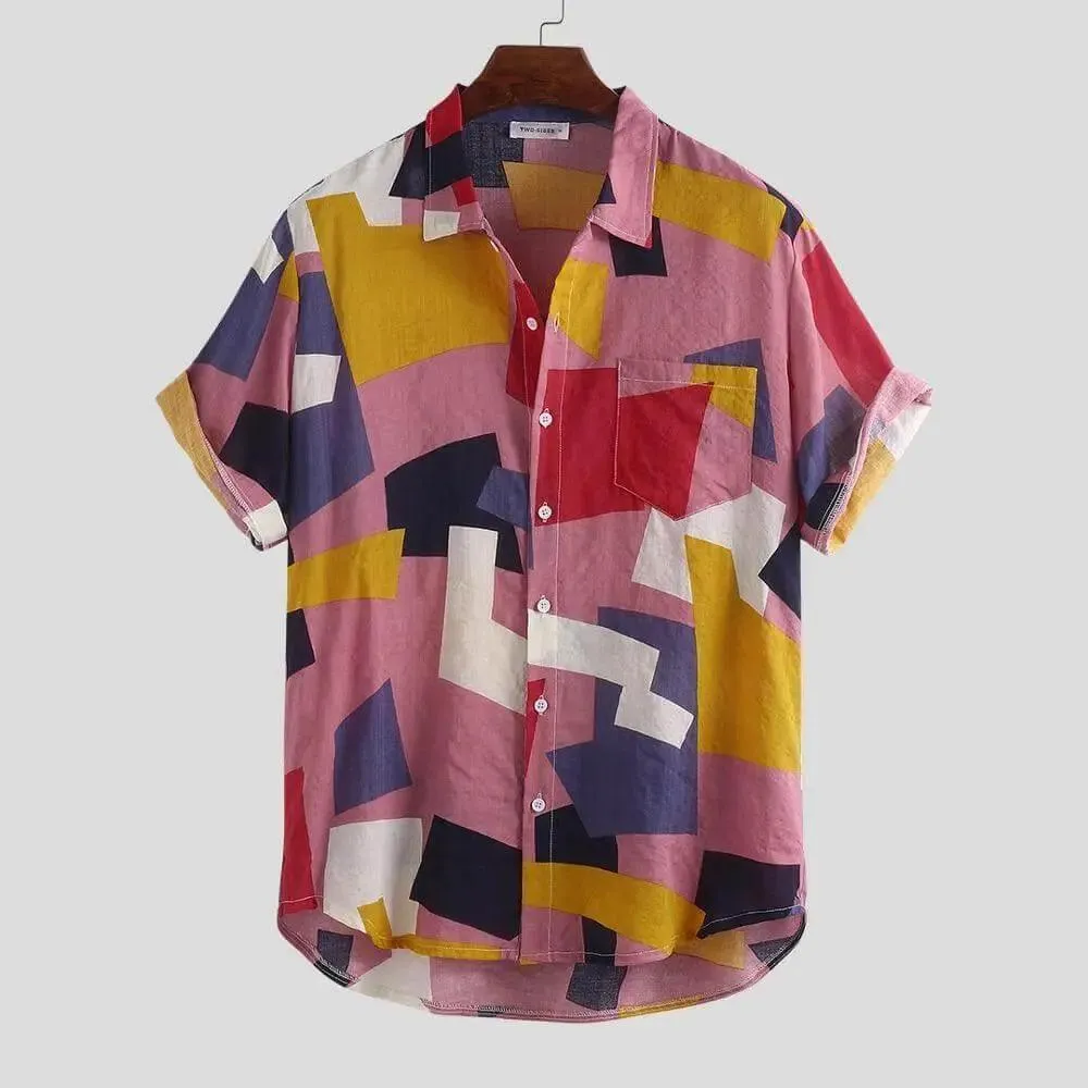 Casual Plaid Colored Men Casual Shirt