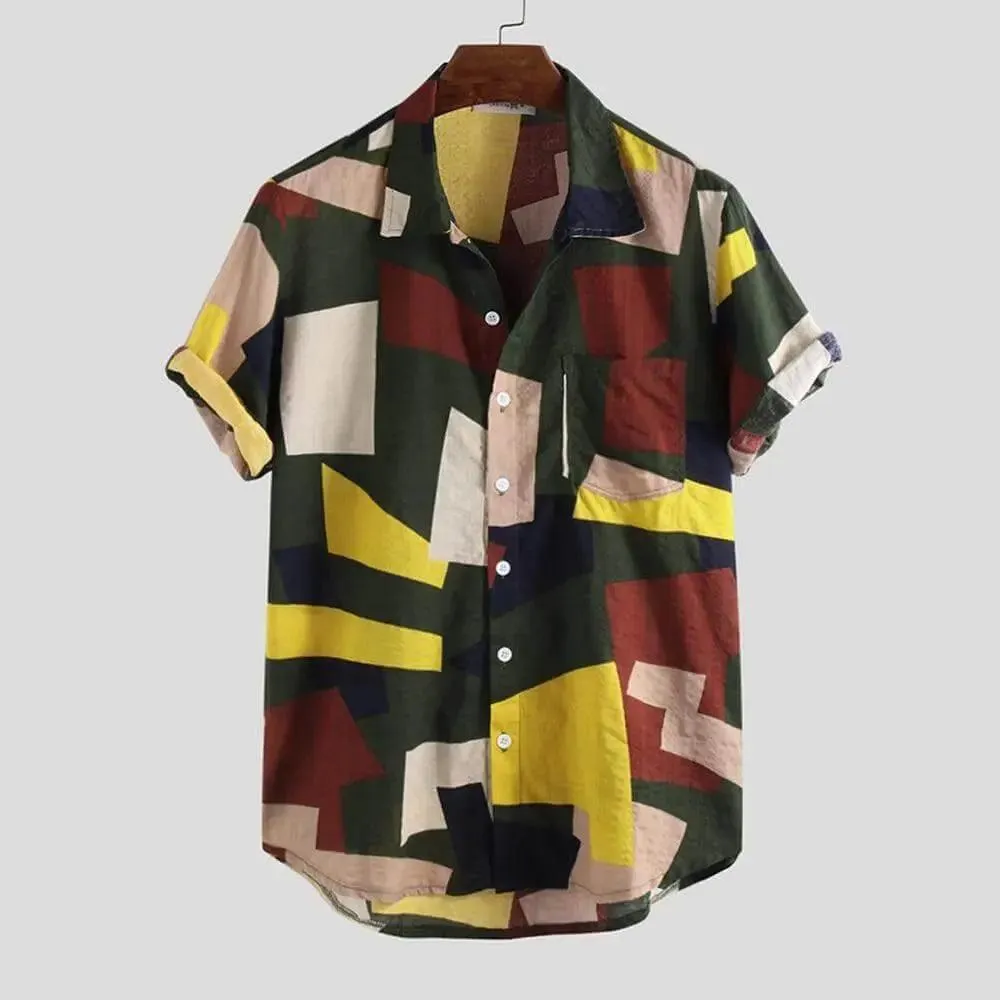 Casual Plaid Colored Men Casual Shirt