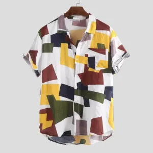 Casual Plaid Colored Men Casual Shirt