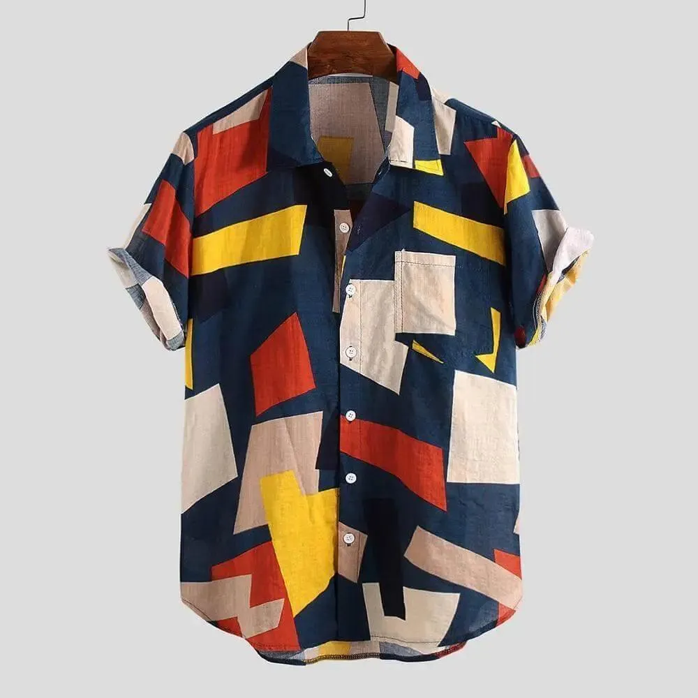 Casual Plaid Colored Men Casual Shirt