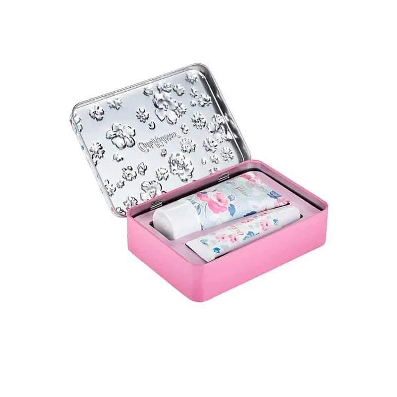 Cath Kidston - Hand Cream & Lip Balm Tin - Wild Rose & Quince