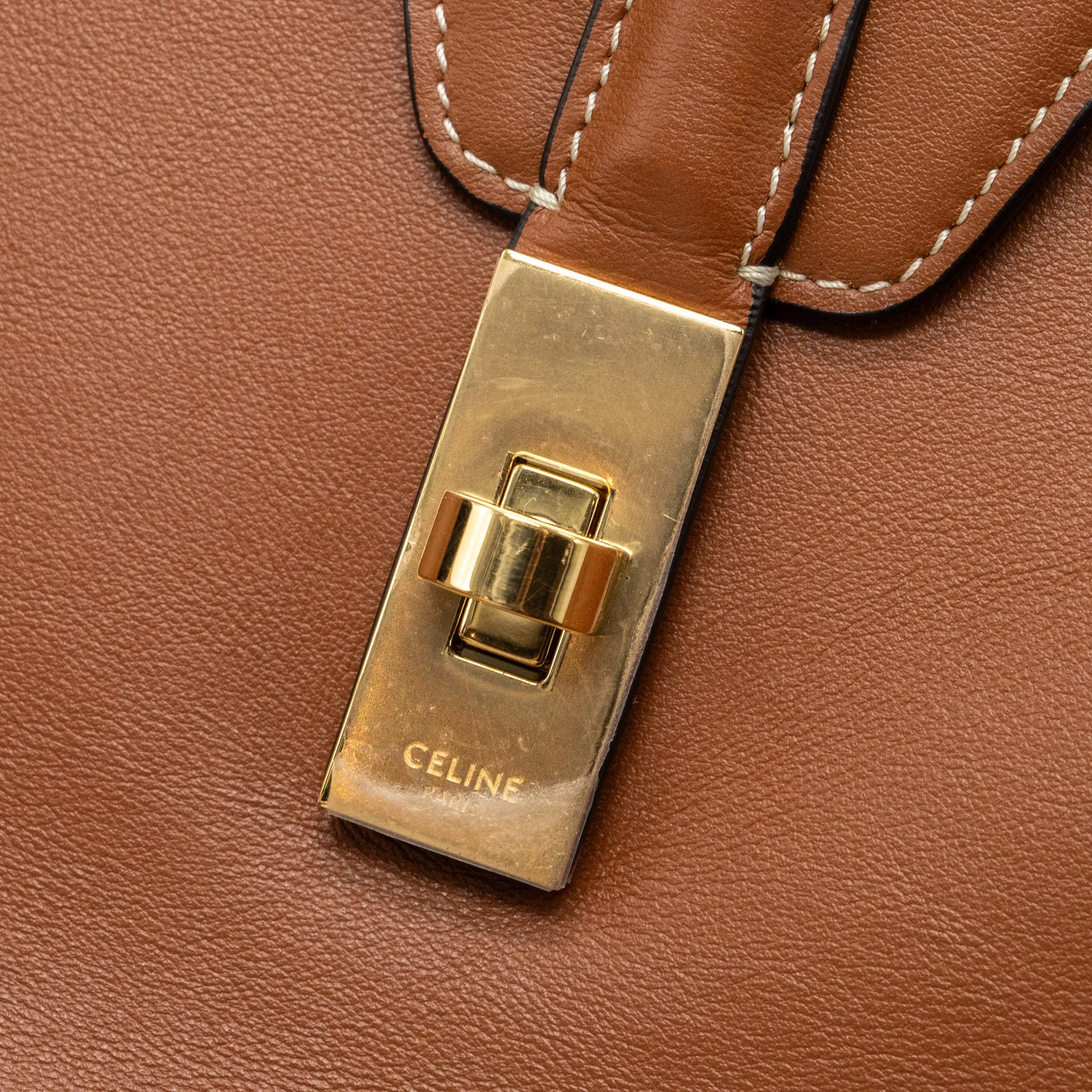 Celine Large Soft 16 Bag Smooth Calfskin Tan GHW