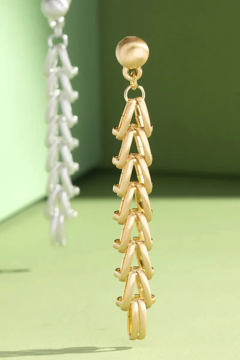 Chain Duster Gold Earrings