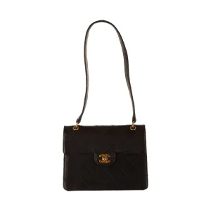 Chanel Black Caviar Trapezoid Flap Bag