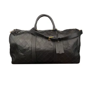 Chanel Black Quilted Jumbo Duffle