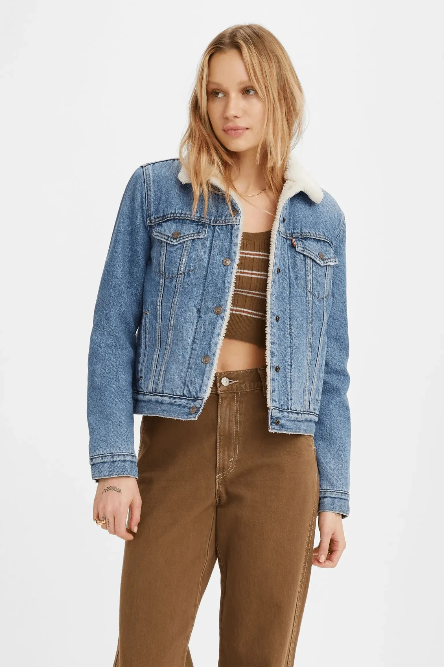 Chaqueta Levi's® Trucker Type III Sherpa Indigo Worn In