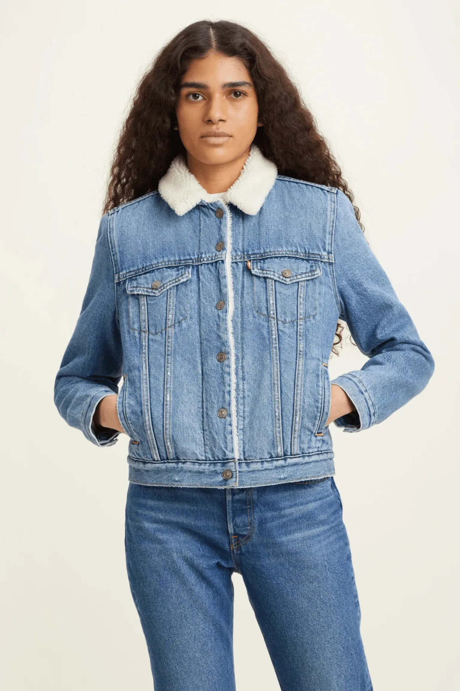 Chaqueta Levi's® Trucker Type III Sherpa Indigo Worn In