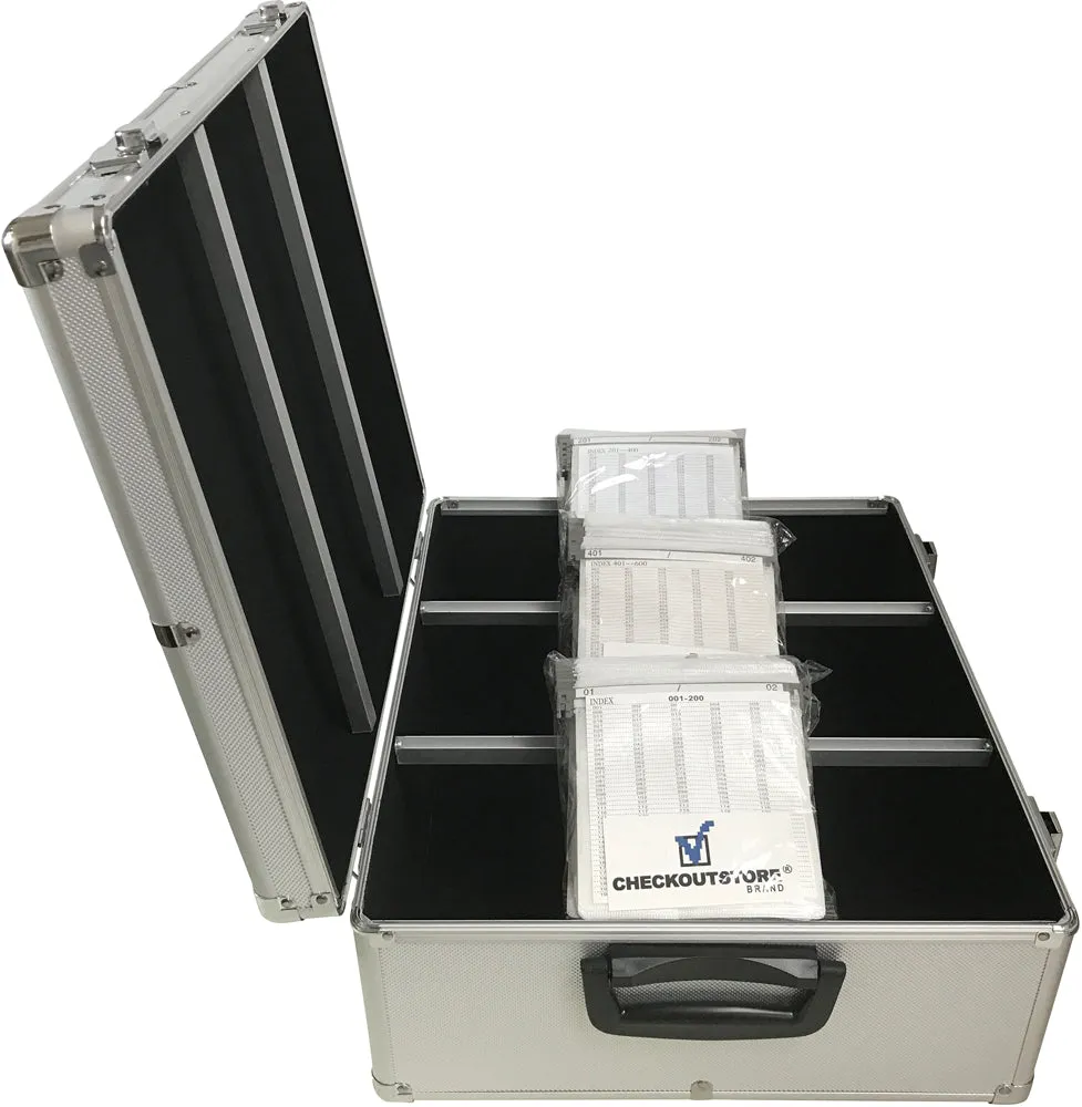 CheckOutStore Aluminum CD/DVD Media Hanging Sleeves Storage Box