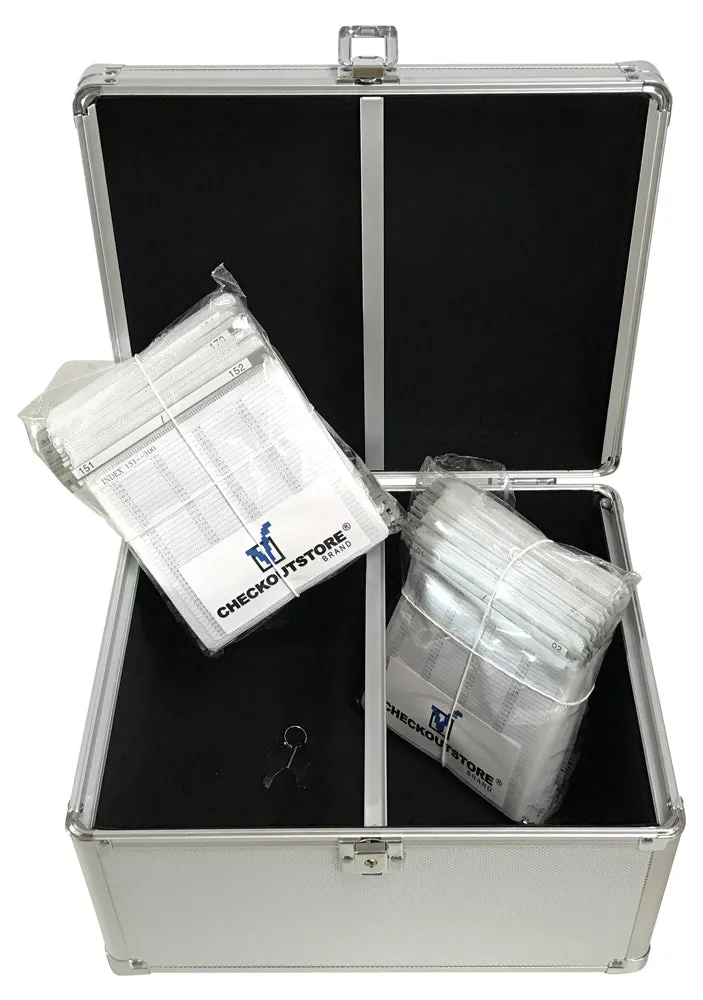 CheckOutStore Aluminum CD/DVD Media Hanging Sleeves Storage Box