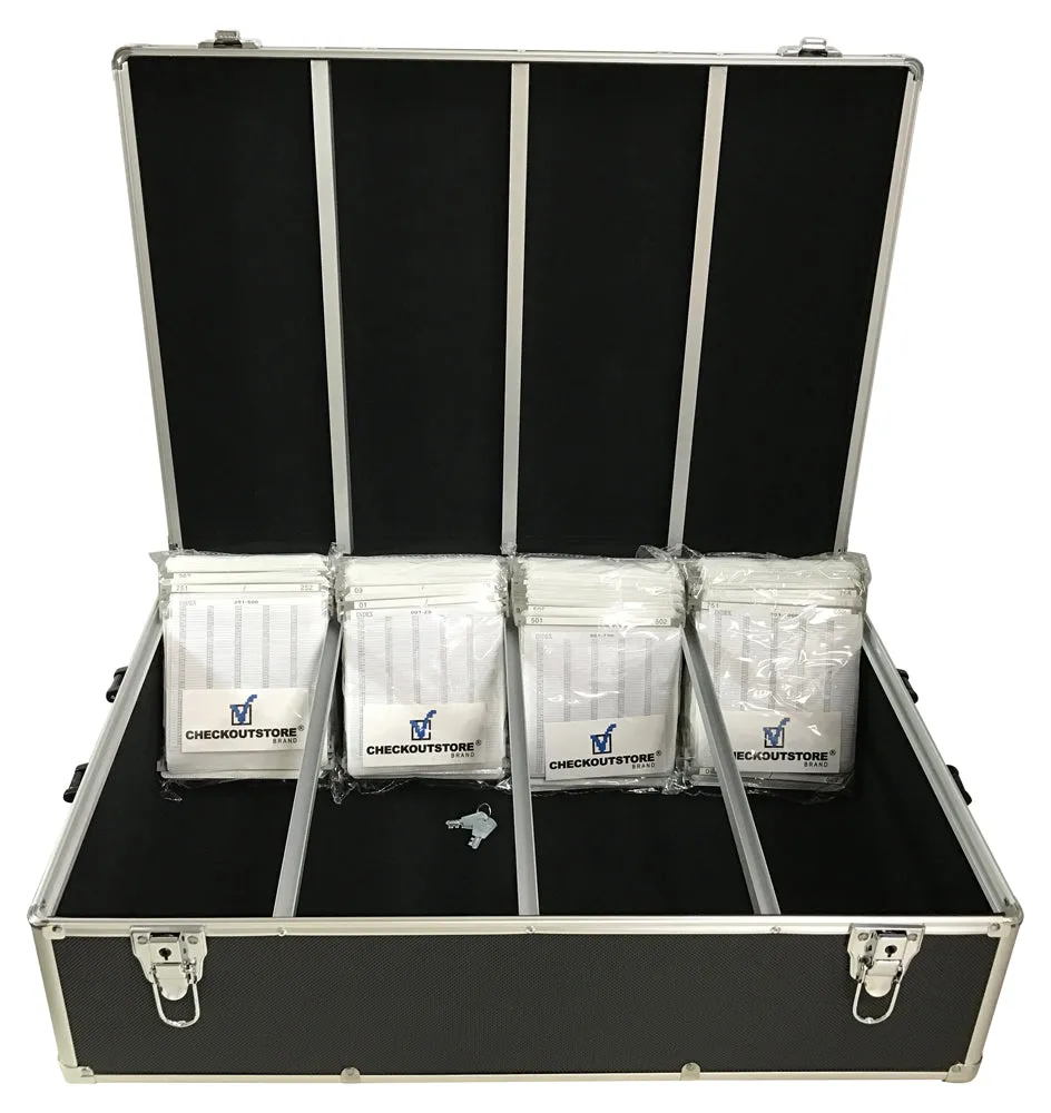 CheckOutStore Aluminum CD/DVD Media Hanging Sleeves Storage Box