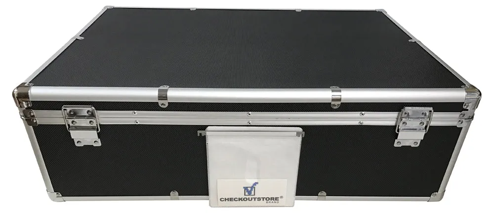 CheckOutStore Aluminum CD/DVD Media Hanging Sleeves Storage Box