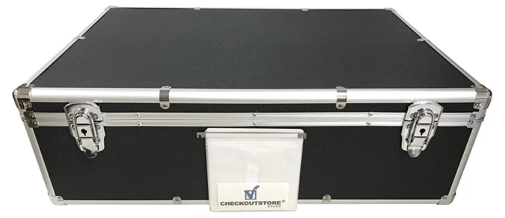 CheckOutStore Aluminum CD/DVD Media Hanging Sleeves Storage Box