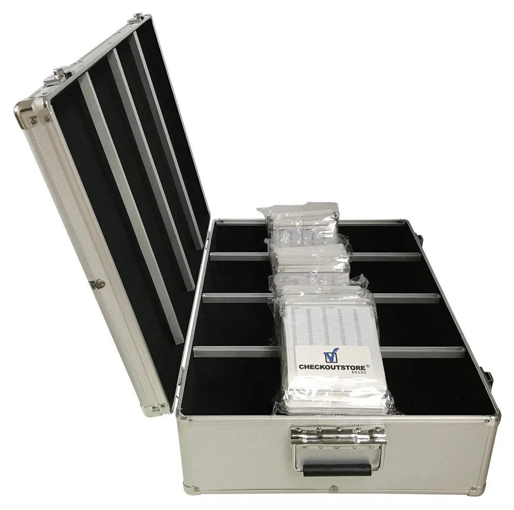 CheckOutStore Aluminum CD/DVD Media Hanging Sleeves Storage Box