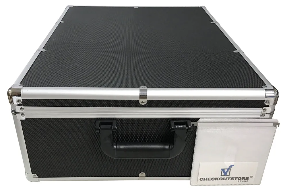 CheckOutStore Aluminum CD/DVD Media Hanging Sleeves Storage Box