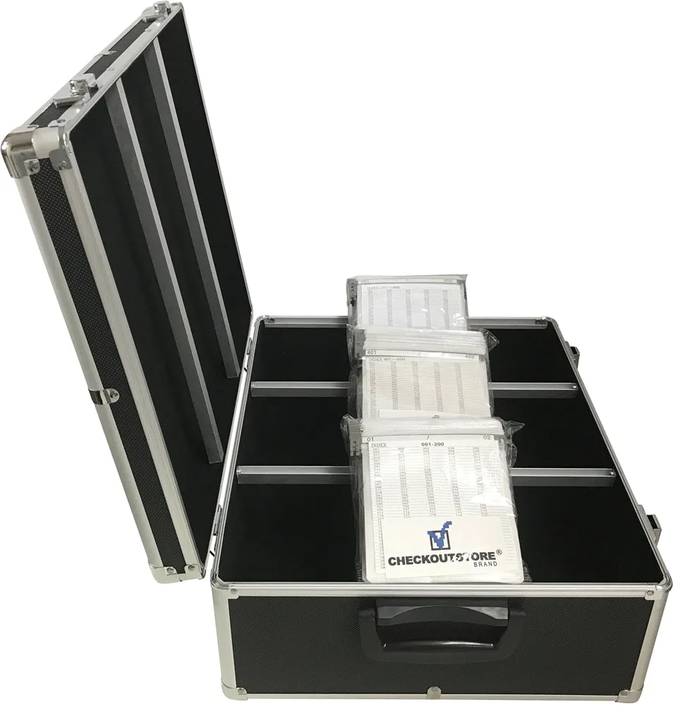 CheckOutStore Aluminum CD/DVD Media Hanging Sleeves Storage Box