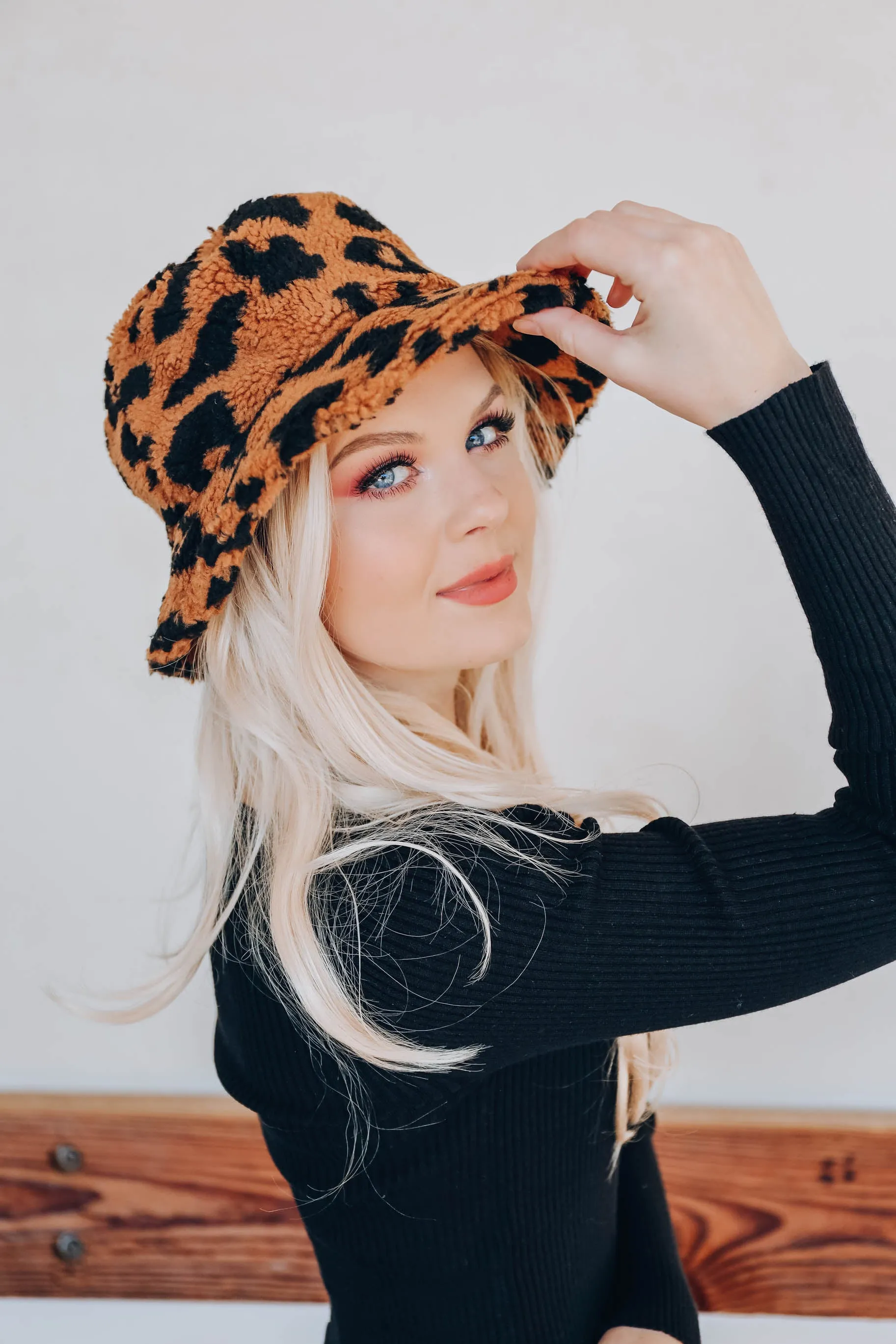 Cheetah Girl Sherpa Hat
