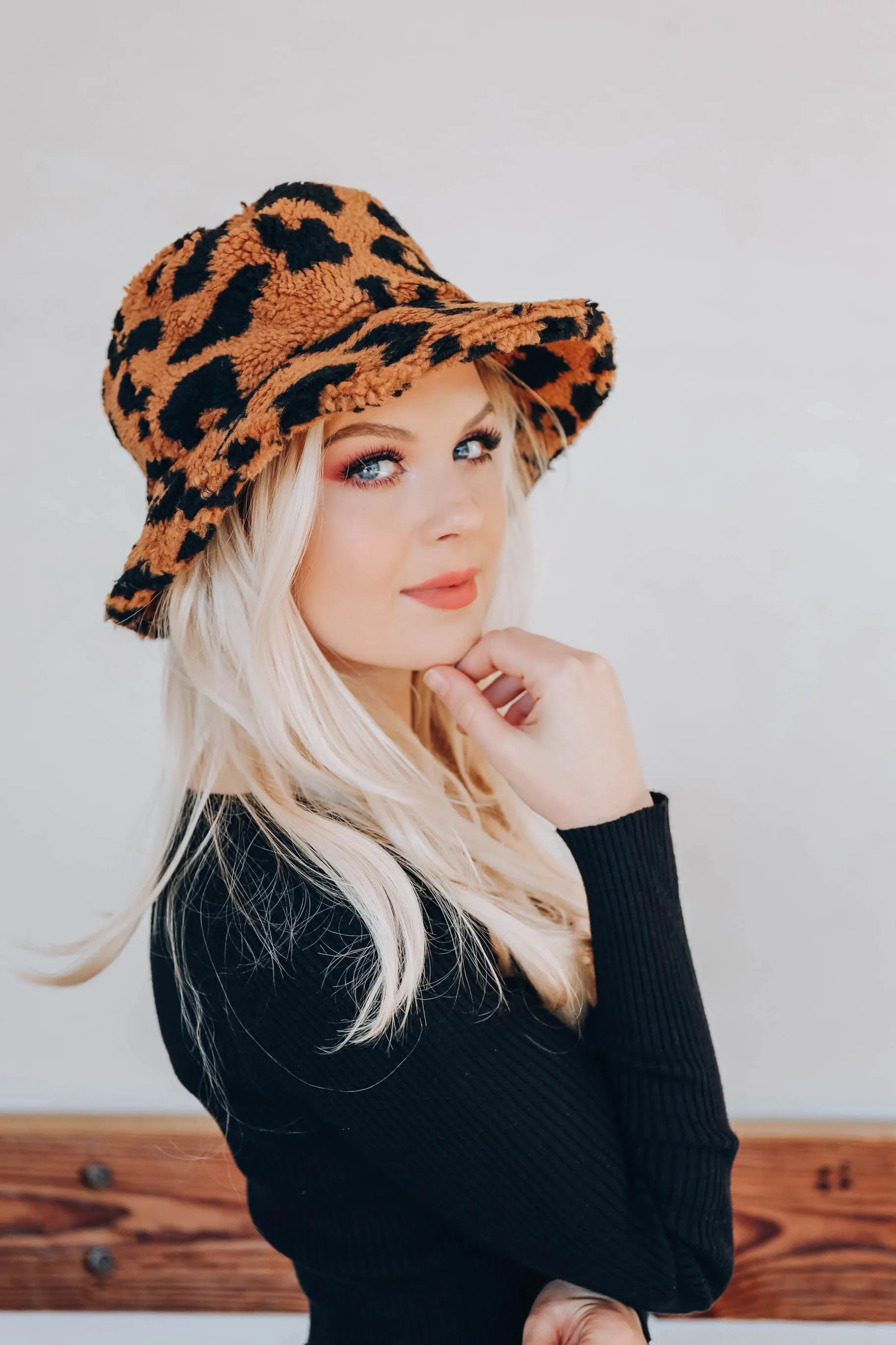 Cheetah Girl Sherpa Hat
