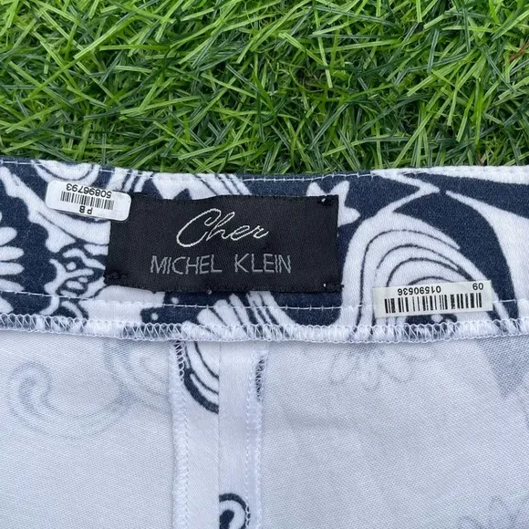 Cher Michel Klein dress shorts floral size 36 gently used casual brunch summer
