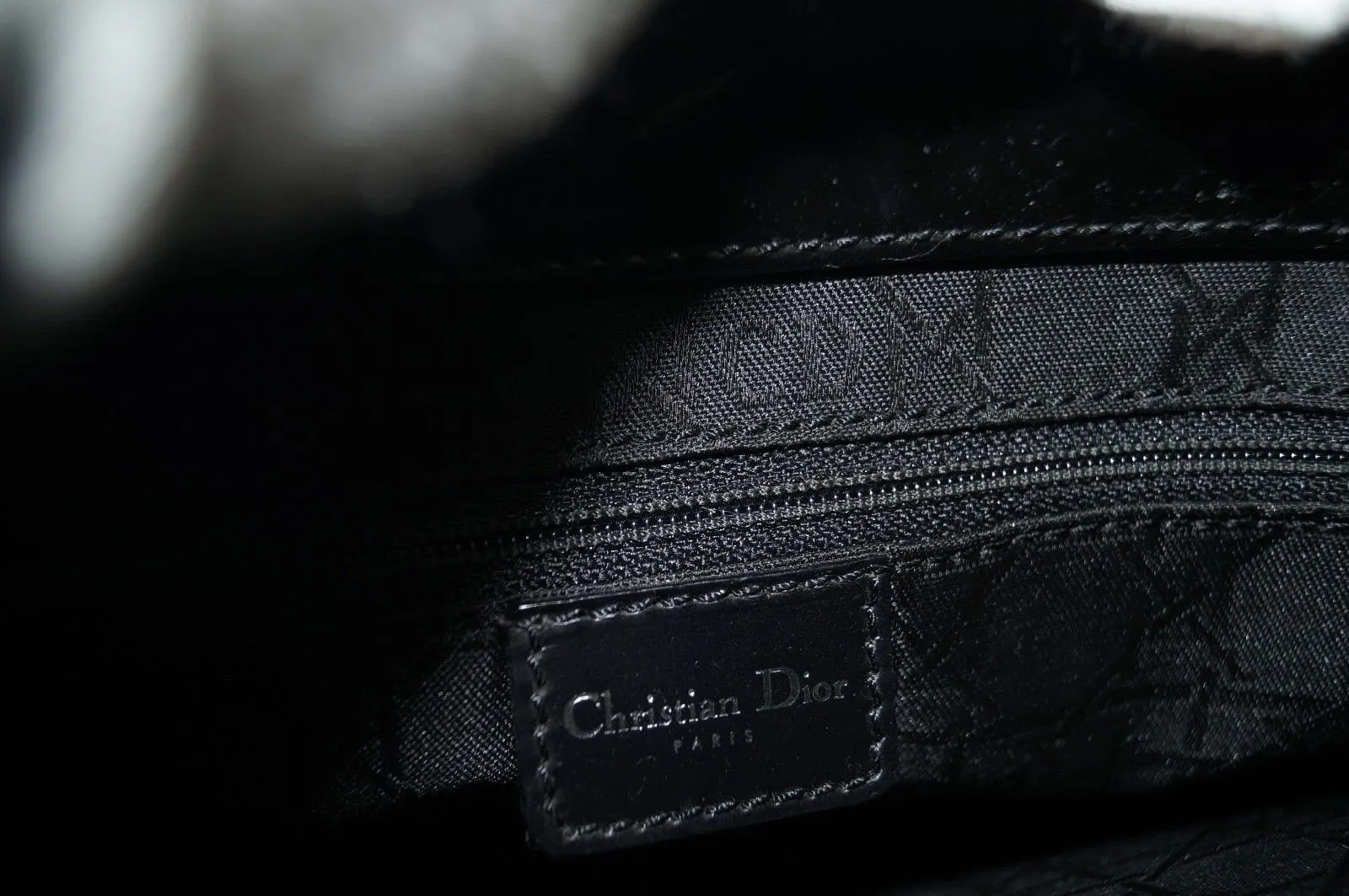 Christian Dior Handbags - Maris Pearl Black Patent Leather Bag