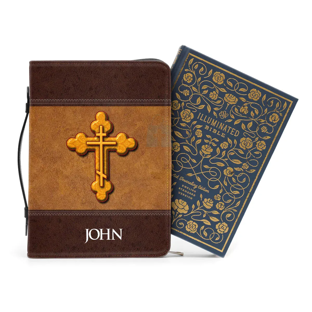 Christianart Bible Cover - The Lord Is On My Side I Will Not Fear Psalm 118:6 - Personalized Bible Cover - Bible Cover For Men - CABBBCV05080324.