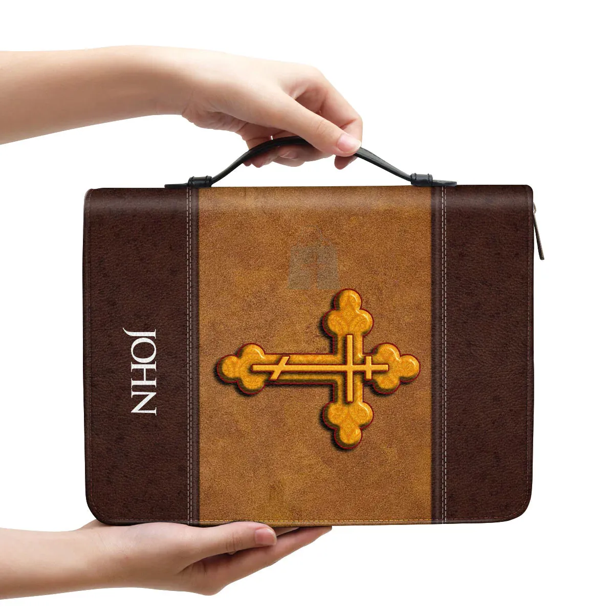Christianart Bible Cover - The Lord Is On My Side I Will Not Fear Psalm 118:6 - Personalized Bible Cover - Bible Cover For Men - CABBBCV05080324.