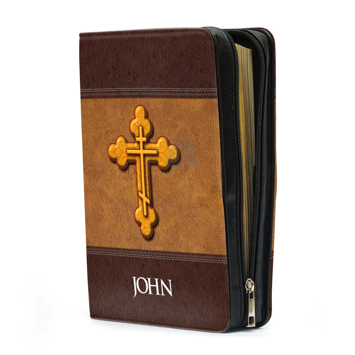 Christianart Bible Cover - The Lord Is On My Side I Will Not Fear Psalm 118:6 - Personalized Bible Cover - Bible Cover For Men - CABBBCV05080324.