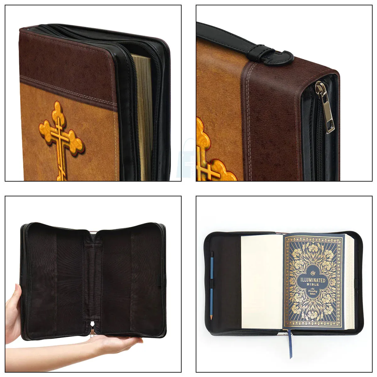 Christianart Bible Cover - The Lord Is On My Side I Will Not Fear Psalm 118:6 - Personalized Bible Cover - Bible Cover For Men - CABBBCV05080324.