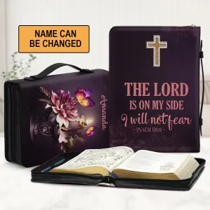 Christianart Bible Cover - The Lord Is On My Side I Will Not Fear Psalm 118:6 - Personalized Bible Cover - Bible Cover For Women - CABBBCV26070324.